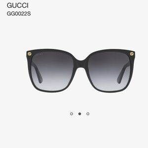 Gucci black sunglasses with bee detail